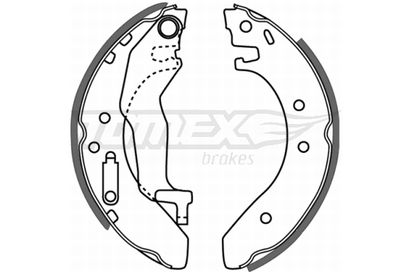 Sada brzdových čeľustí TOMEX Brakes